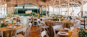 catering at summer camp wedding