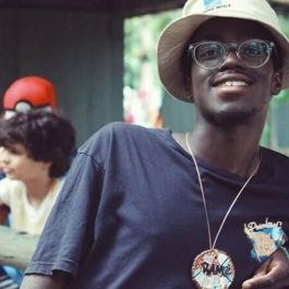 man in bucket hat