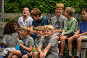 group of boys smiling and laughing