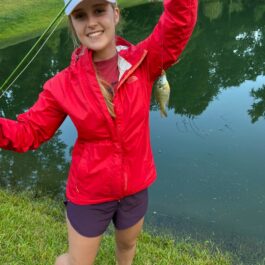 girl with fish