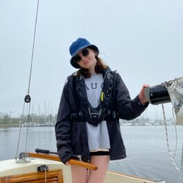 girl on boat