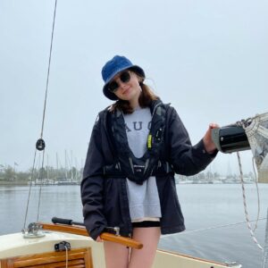 girl on boat
