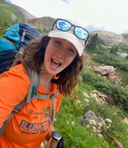 girl backpacking