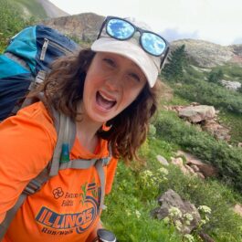 girl backpacking