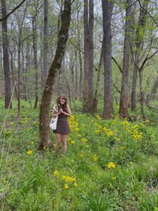 girl in forest