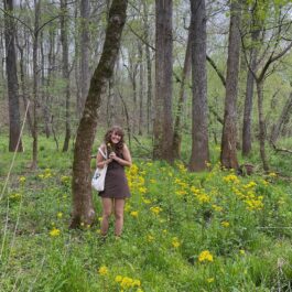 girl in forest